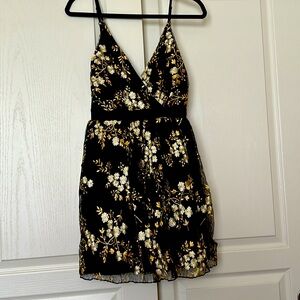 Express black, gold and cream sundress, size 2